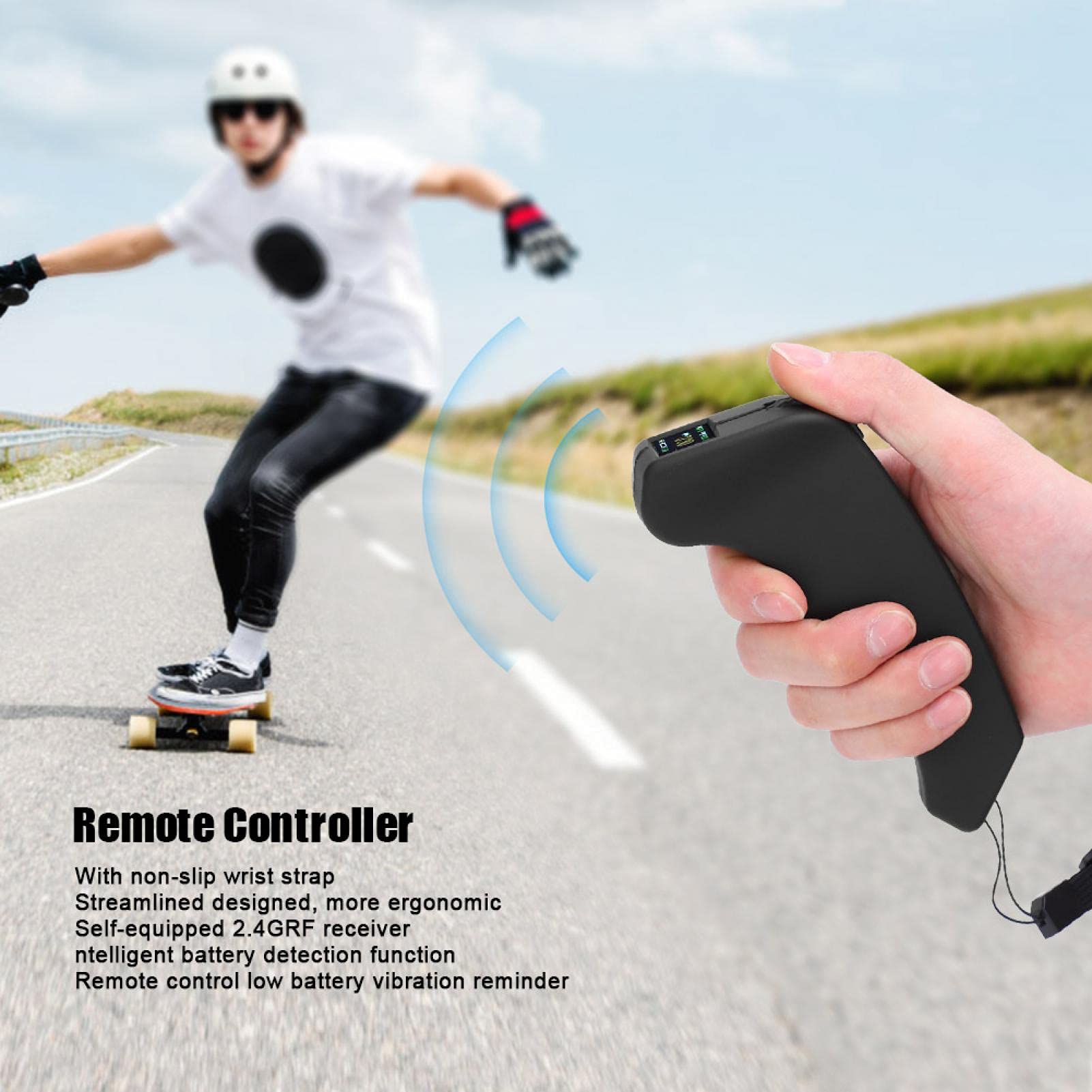 Telecomando, telecomando senza fili per skateboard elettrico con linea di connessione, modulo per il controllo wireless della velocità dello skateboard elettrico fai-da-te 2.4Ghz VX2