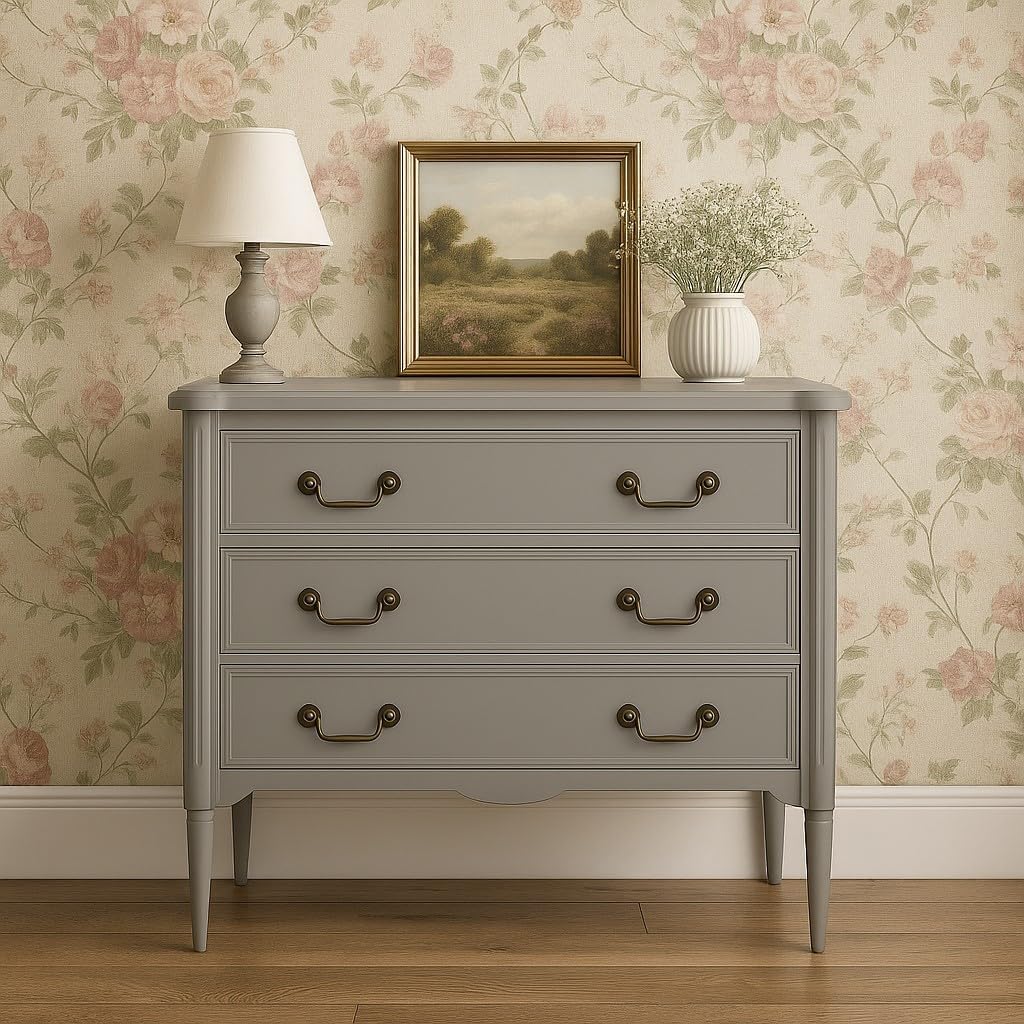 Design House Oxford Chest with Drawers, Gray, 31.5 in H x 35.4 in W x 19.7 in D, 228353-GR