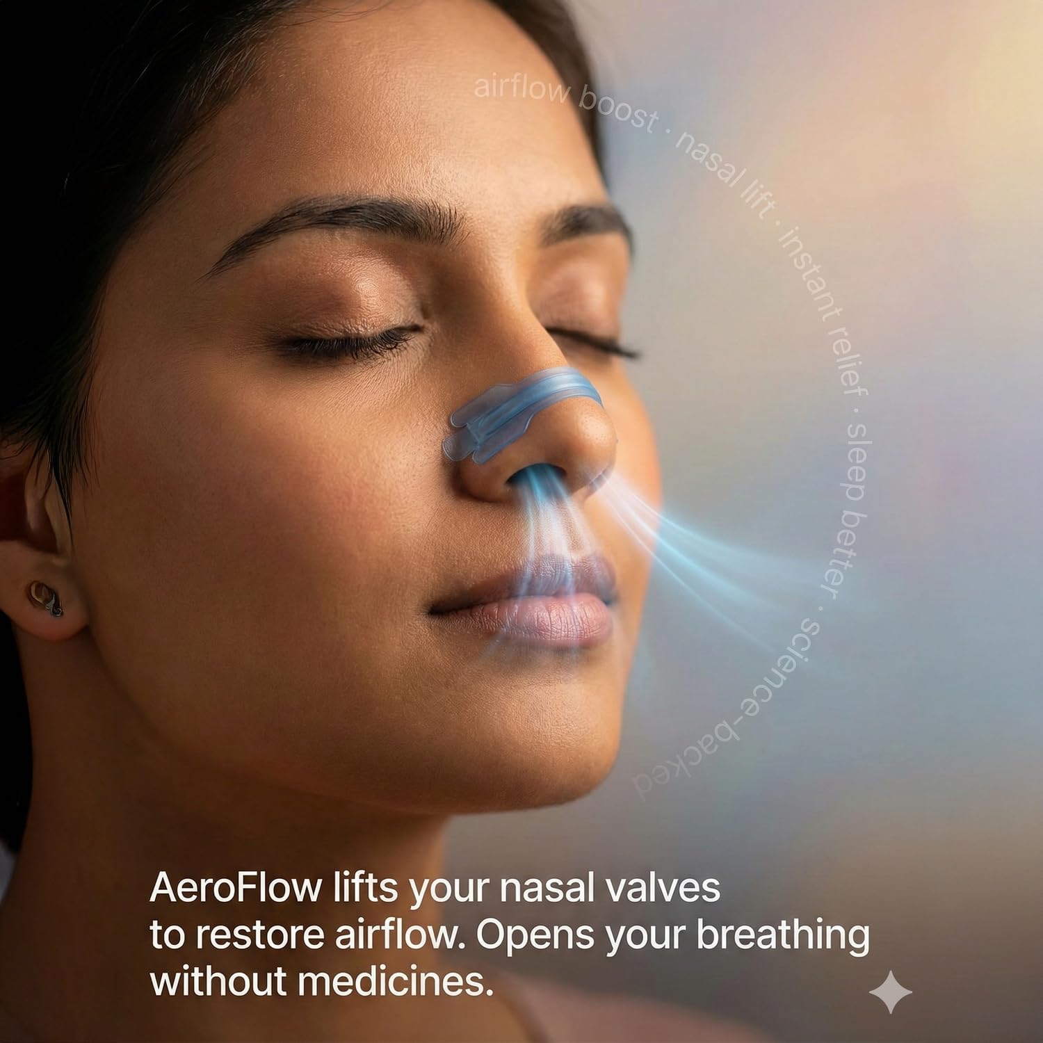 AeroFlow Premium Nasal Strips | Reduces Snoring, Improves Sleep & Sports Performance | Extra Strong Lift for Pure Air Flow | Hypoallergenic Tape, Sweat-Resistant | 10 Strips — Amazon image 2