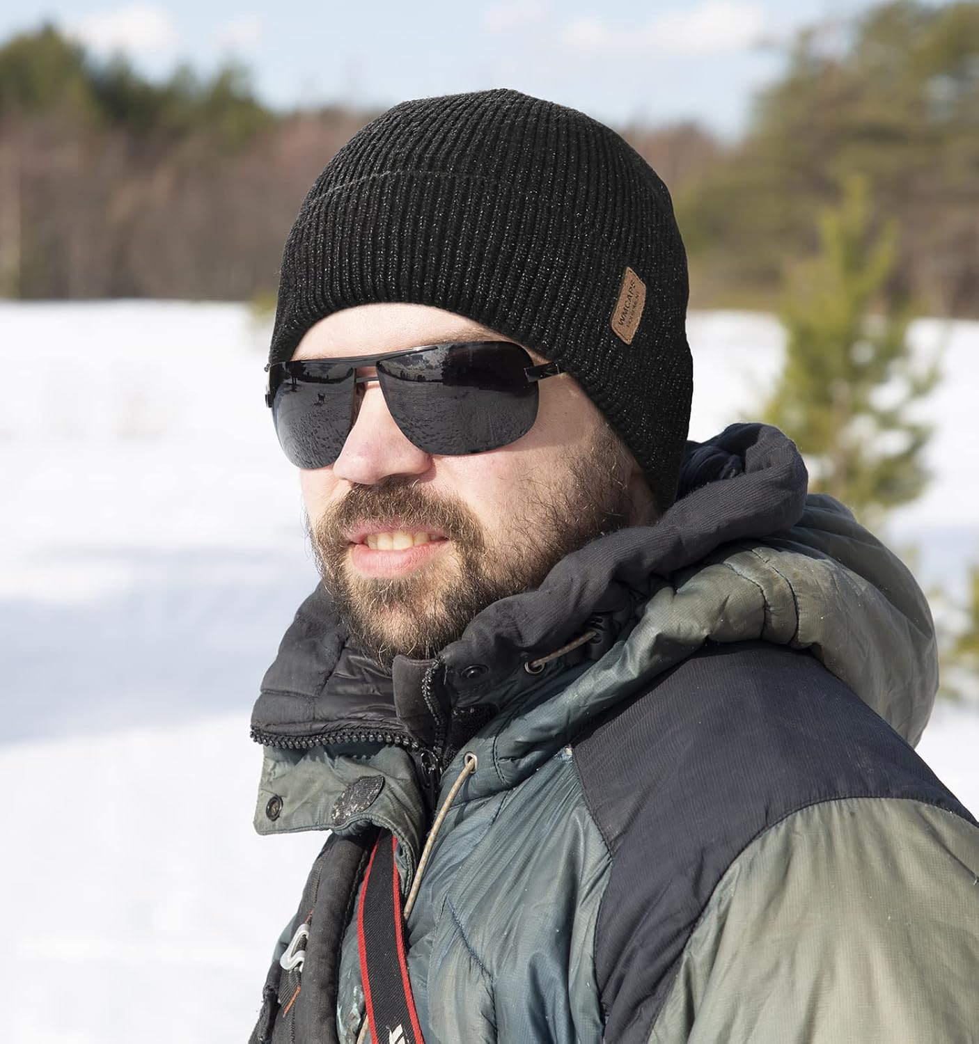 Wmcaps Winter Beanie for Men Women, Fleece Lined Beanie Soft Warm Knit Hat Ski Stocking Cuffed Cap - Image 4