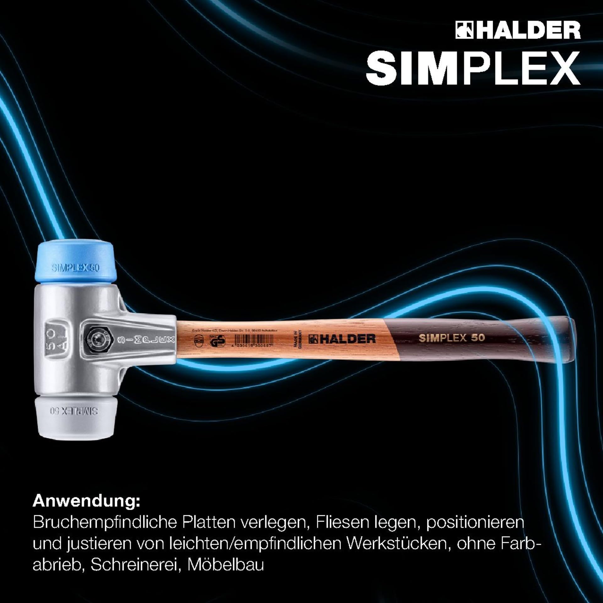 Aktionsbox Dreamteam Fliesen legen, SIMPLEX-Schonhammer, TPE-soft/TPE-mid und PICARD Fliesenlegerhammer | 3113s002