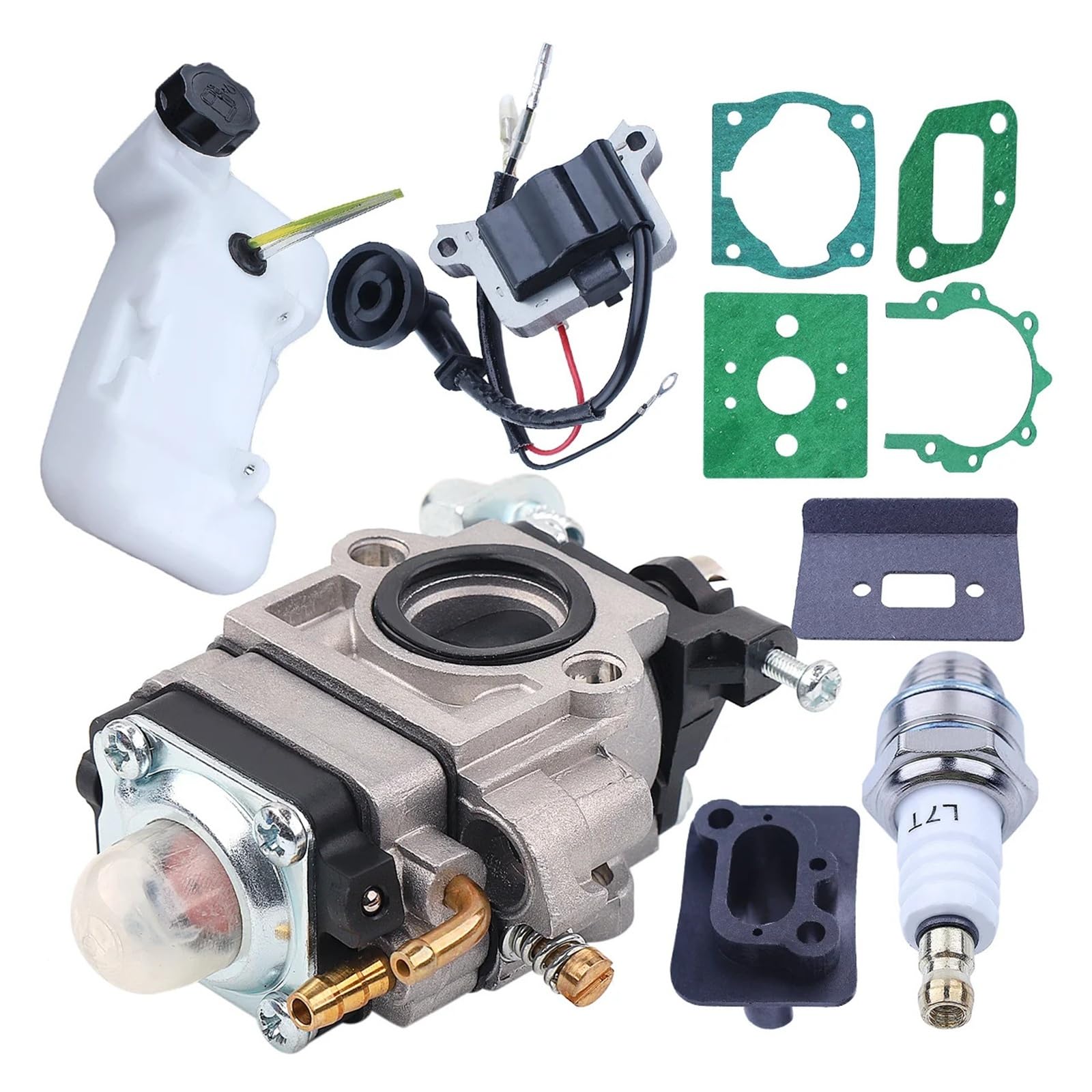 Carburador bobina de encendido tanque de combustible apto for 43CC 52CC 47CC 40-5 CG430 CG520 1E40F-5 40F-5 TL43 desbrozadora de motor de Gas