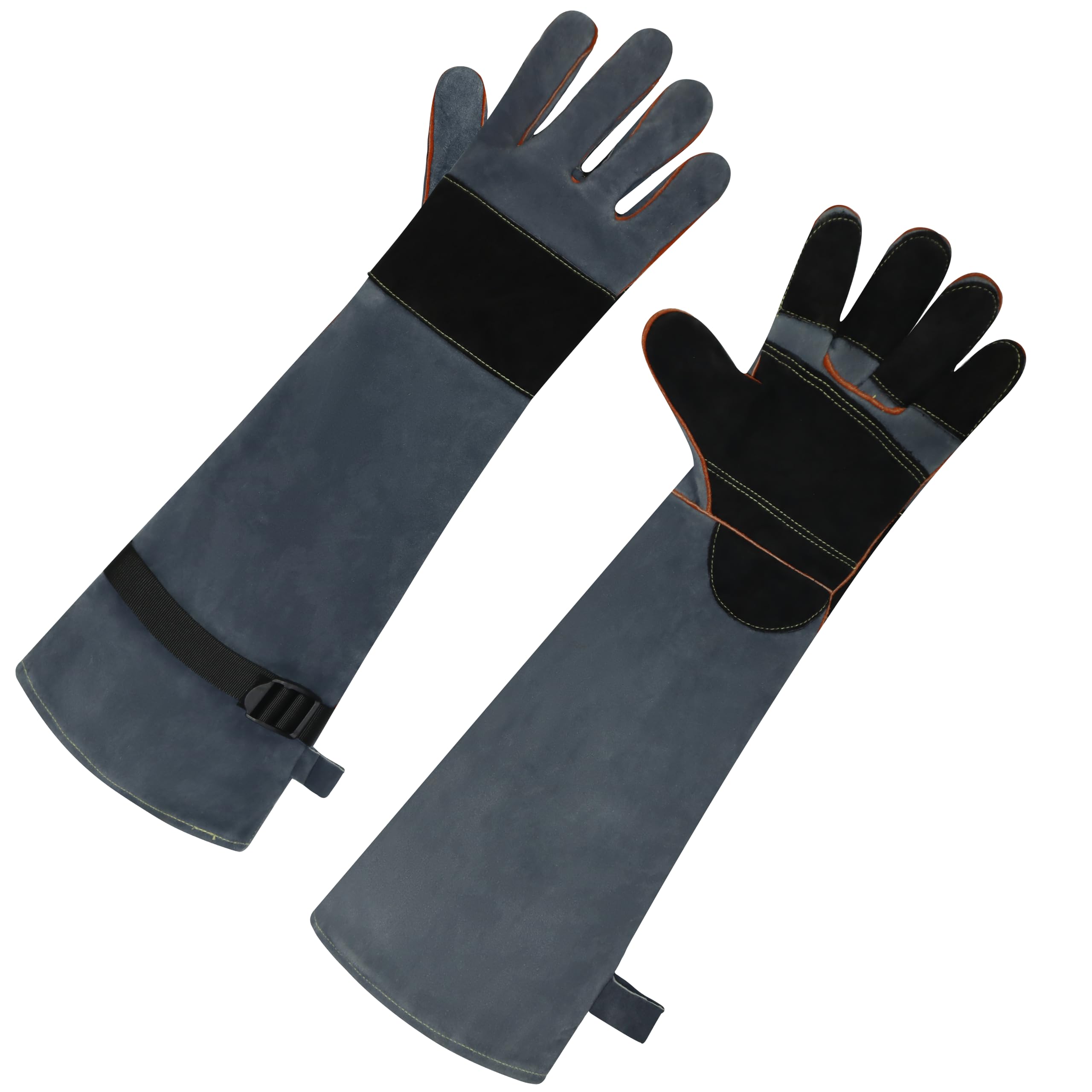 ANTAITHER Premium Leather Gloves - Safety for Animal Handling or Welding Tasks with Puncture, Scratch, and Heat Resistance