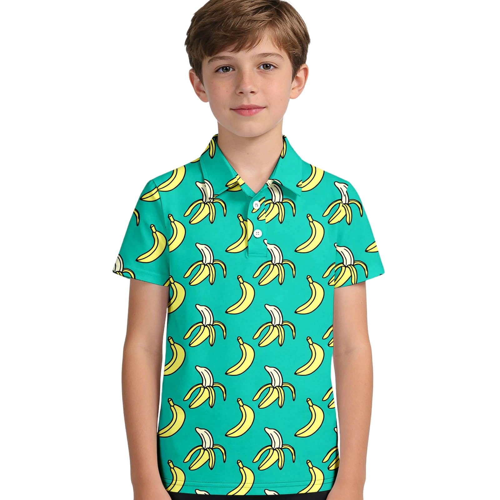 Camicia a Quadri Bambino - Camicia da Ragazzo Camicia Casual da a Maniche Corte con Bottoni E Stampa alla Moda per E Adolescenti
