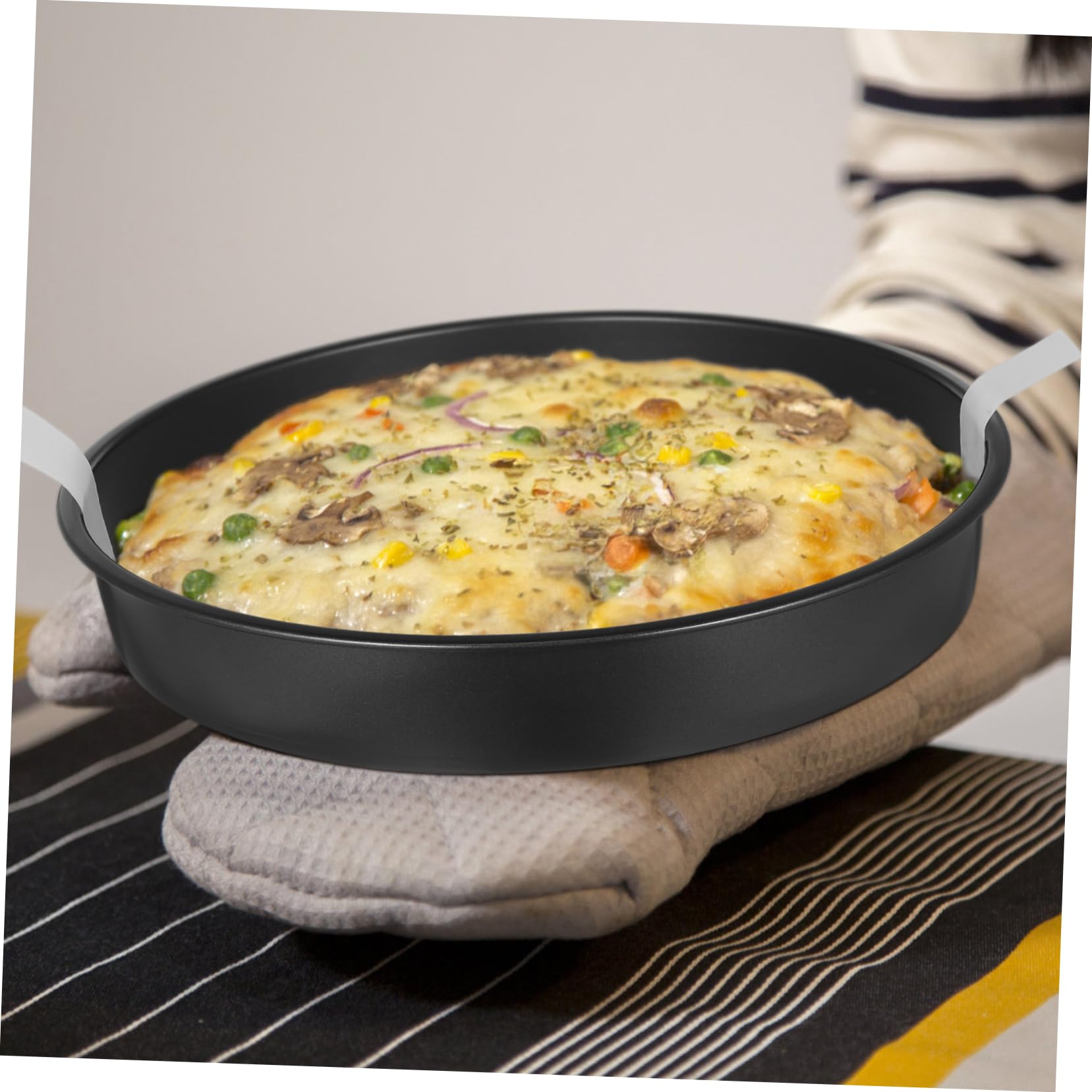 IMIKEYA Moules À Gâteaux En Acier Carbone Moule À Gâteau Rond À Côté Droit 6 8 10 Moules À Pâtisserie Ronds Antiadhésifs Pour Gâteaux À Étages Fournitures De Pâtisserie