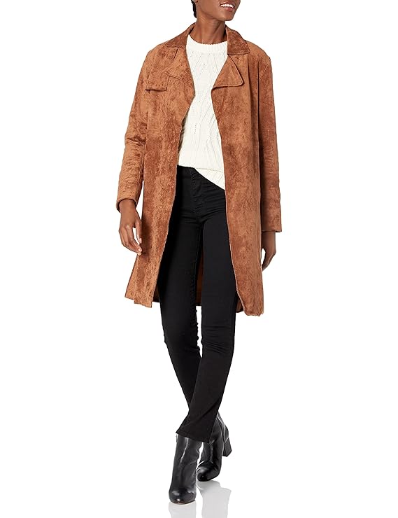 suede trench coat