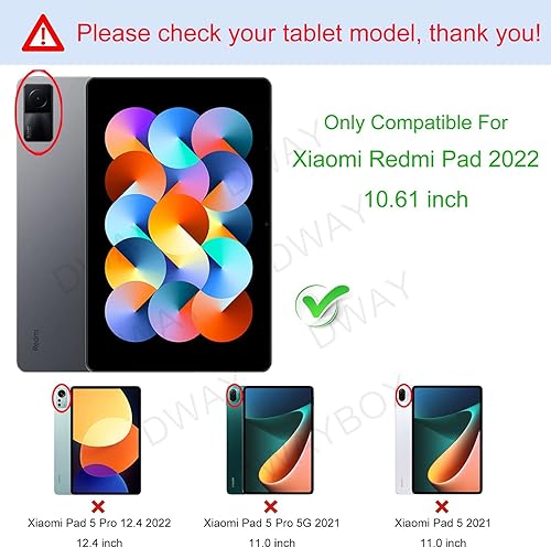Miniatura 2 de Funda para Xiaomi Redmi Pad de 10.61 pulgadas lanzada en 2022, funda flexible resistente a los impactos, carcasa protectora de TPU transparente