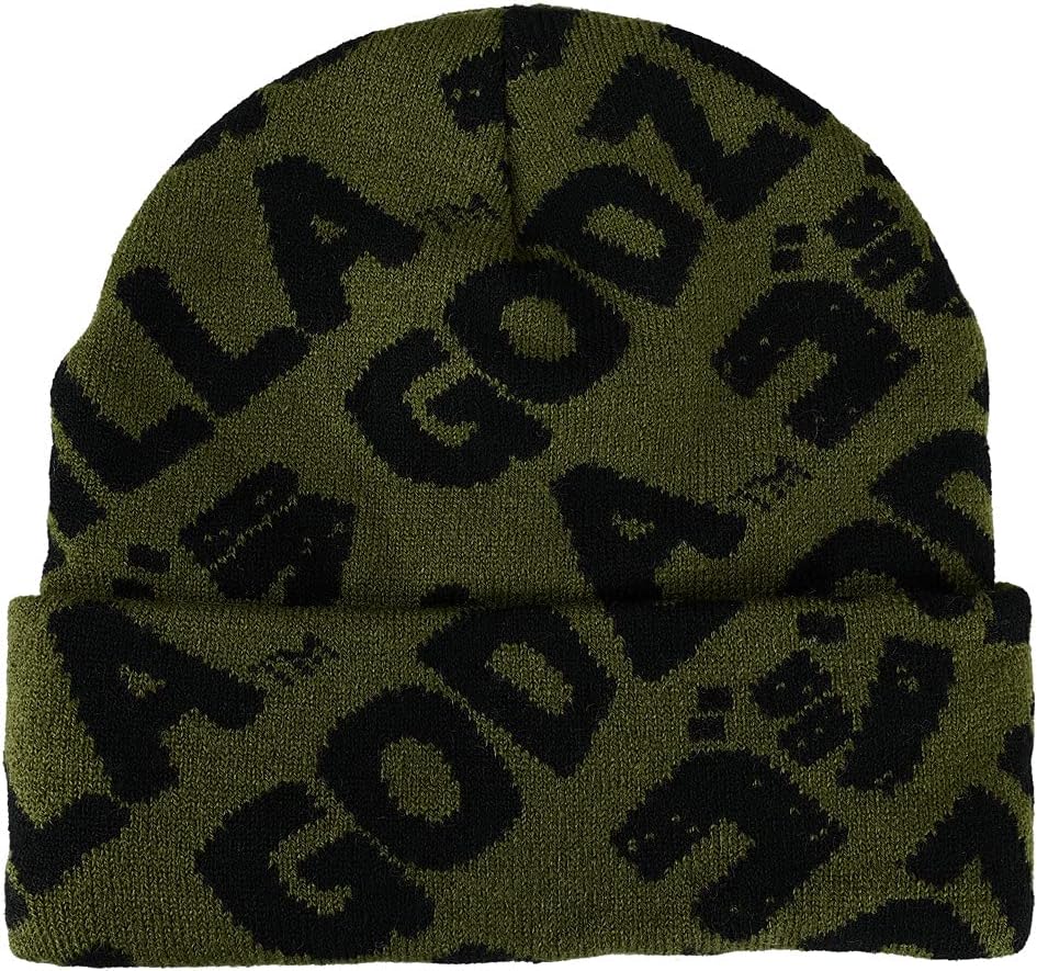 Sonic The Hedgehog Tails Embroidery on Light Blue Tie Dye Knit Beanie - Image 2