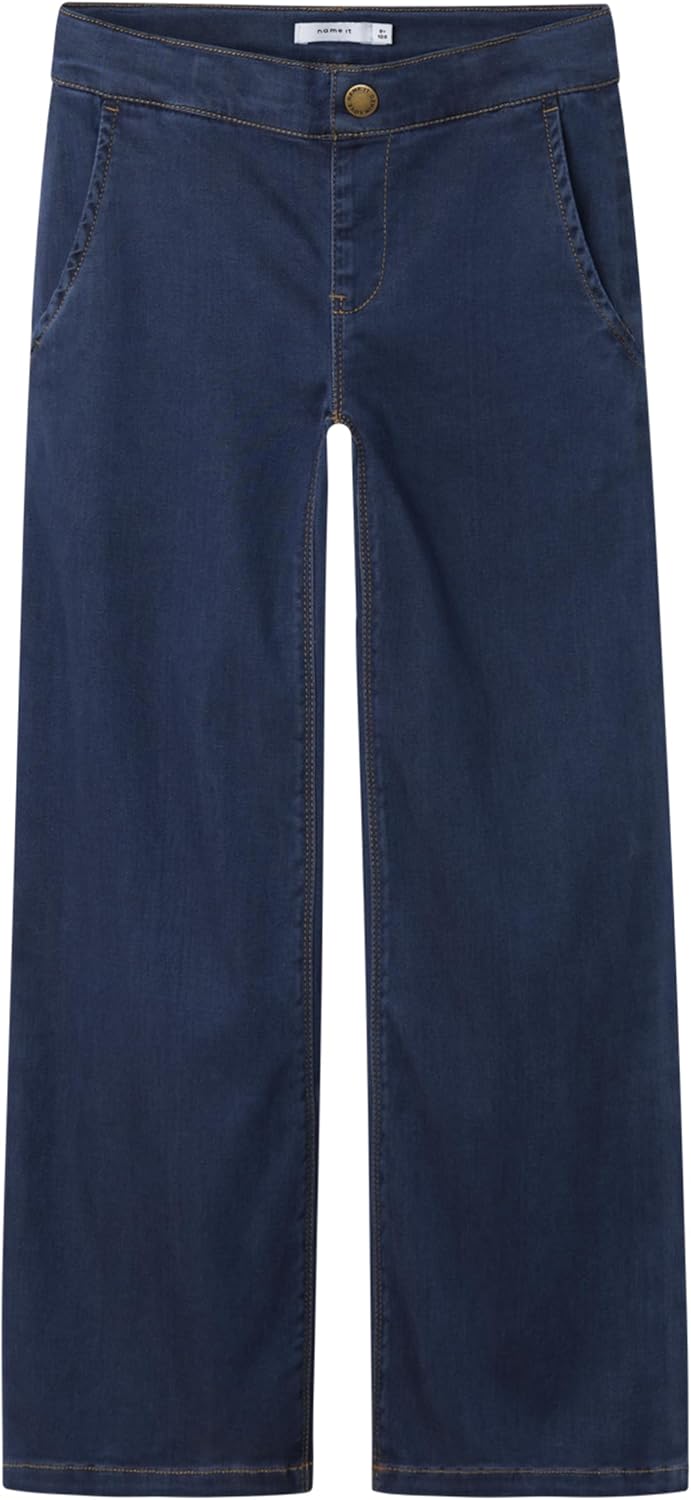Blue Denim Wide Leg Jeans by Name It