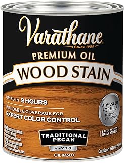Varathane 211713H Premium Wood Stain, Quart, Traditional Pecan
