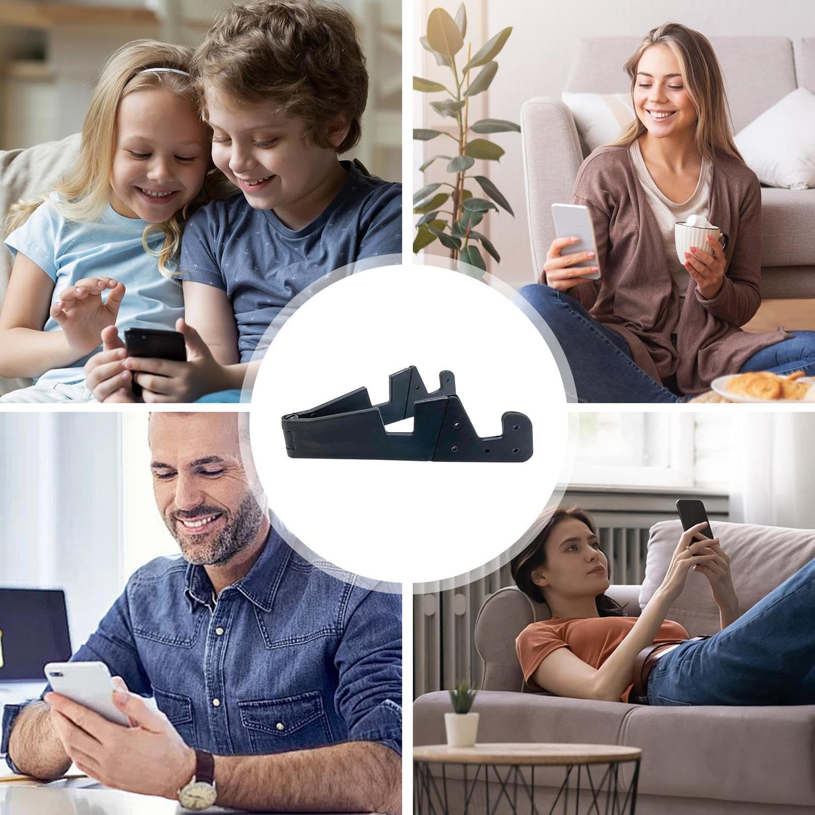 Genérico Soporte para teléfono Celular, Soporte Plegable para teléfono - Soporte para Tableta de Mesa - Soporte Ajustable en Forma de V para teléfono móvil, Soporte Plegable de Escritorio para