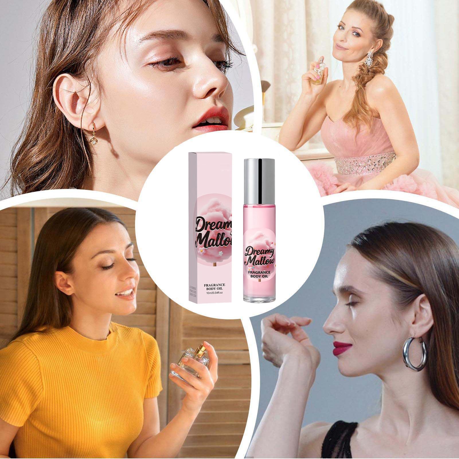 Perfumy Marshmallow Blush, Słodki, długotrwały zapach w sprayu, 10 ml Delikatna mgiełka do ciała dla kobiet, Delikatny deserowy zapach Romantyczne perfumy do noszenia na co dzień pracy, Randki, Pod