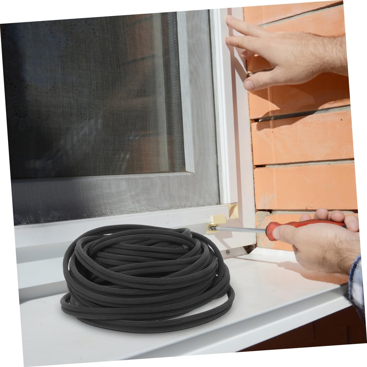 Garneck Screen Retainer Spline for Window and Door Screens Rubber Material Easy Installation