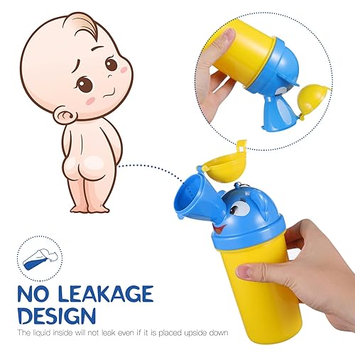 Miniatura 3 de NUOBESTY Botella de orina para niños, orinal portátil para orinal, taza de entrenamiento de orina de emergencia para acampar al aire libre, viajes