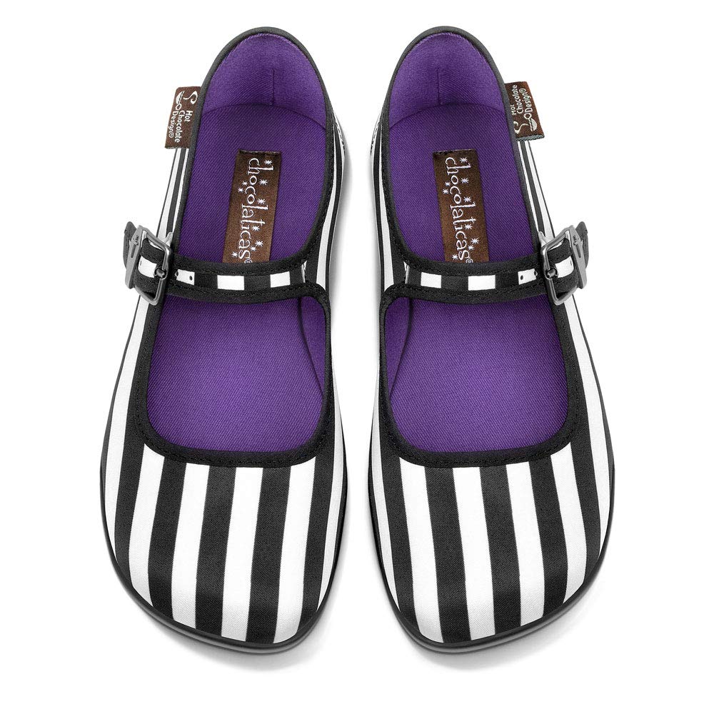 Hot Chocolate Design Chocolaticas Funky Canvas Women's Mary Jane Flat Shoes — view 118
