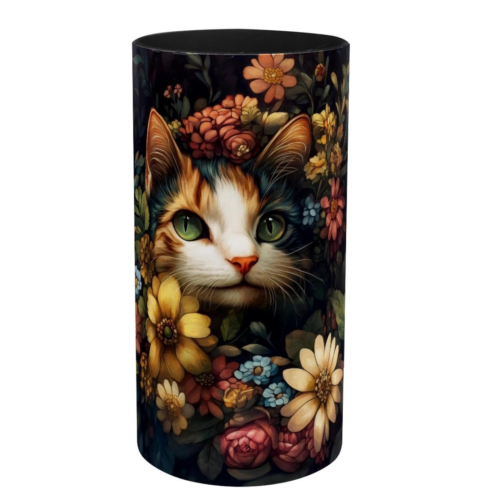 Boîte à musique chat et pot à crayons vintage pour organiser votre bureau avec élégance