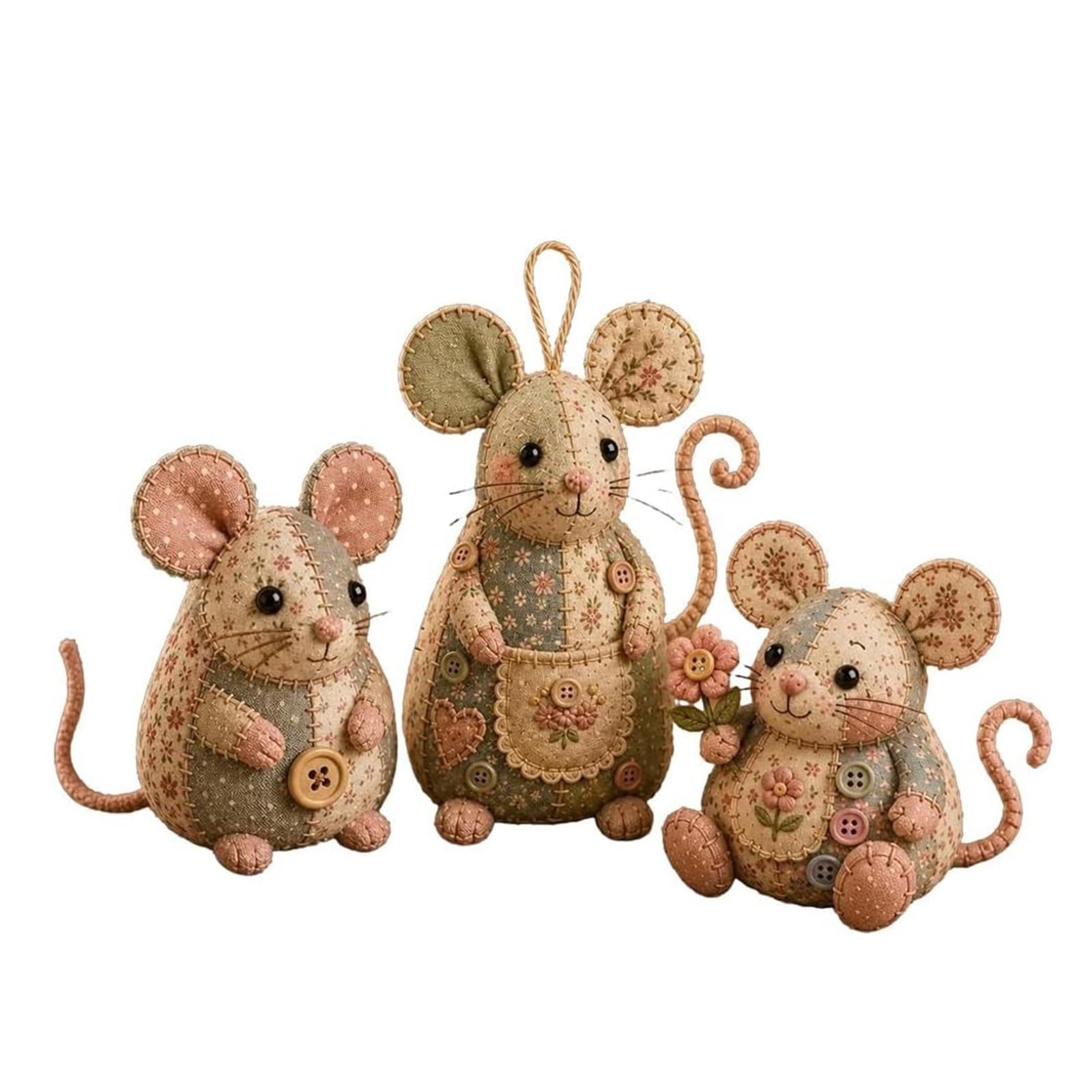 kit de tela para acolchar diy Juego de bricolaje artesanía animal retazos creativos 3 piezas