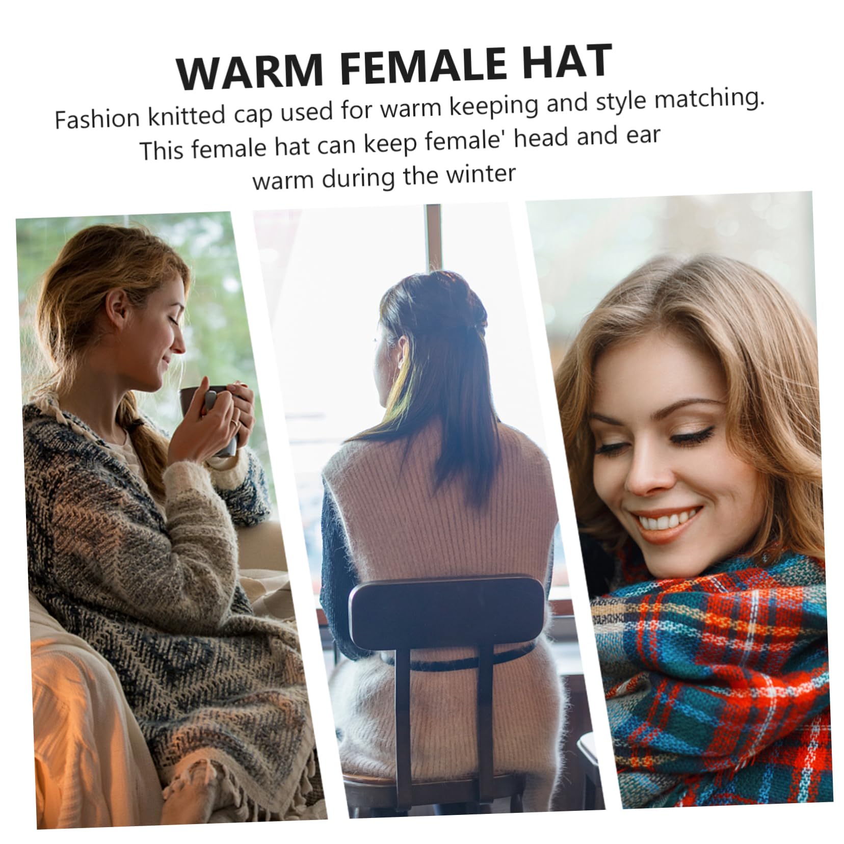 LIFKOME Gorro de lana gorro termico gorros gorro chic y atractivo gorro de punto para gorro cálido con orejeras sombrero de punto femenino sombrero femenino Felpa rojo