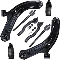 Vista 1661 de Detroit Axle - Kit de suspensión frontal de 8 piezas para Dodge Journey 2009-2015, 2 brazos de control inferiores, 2 rótulas, 2 varillas