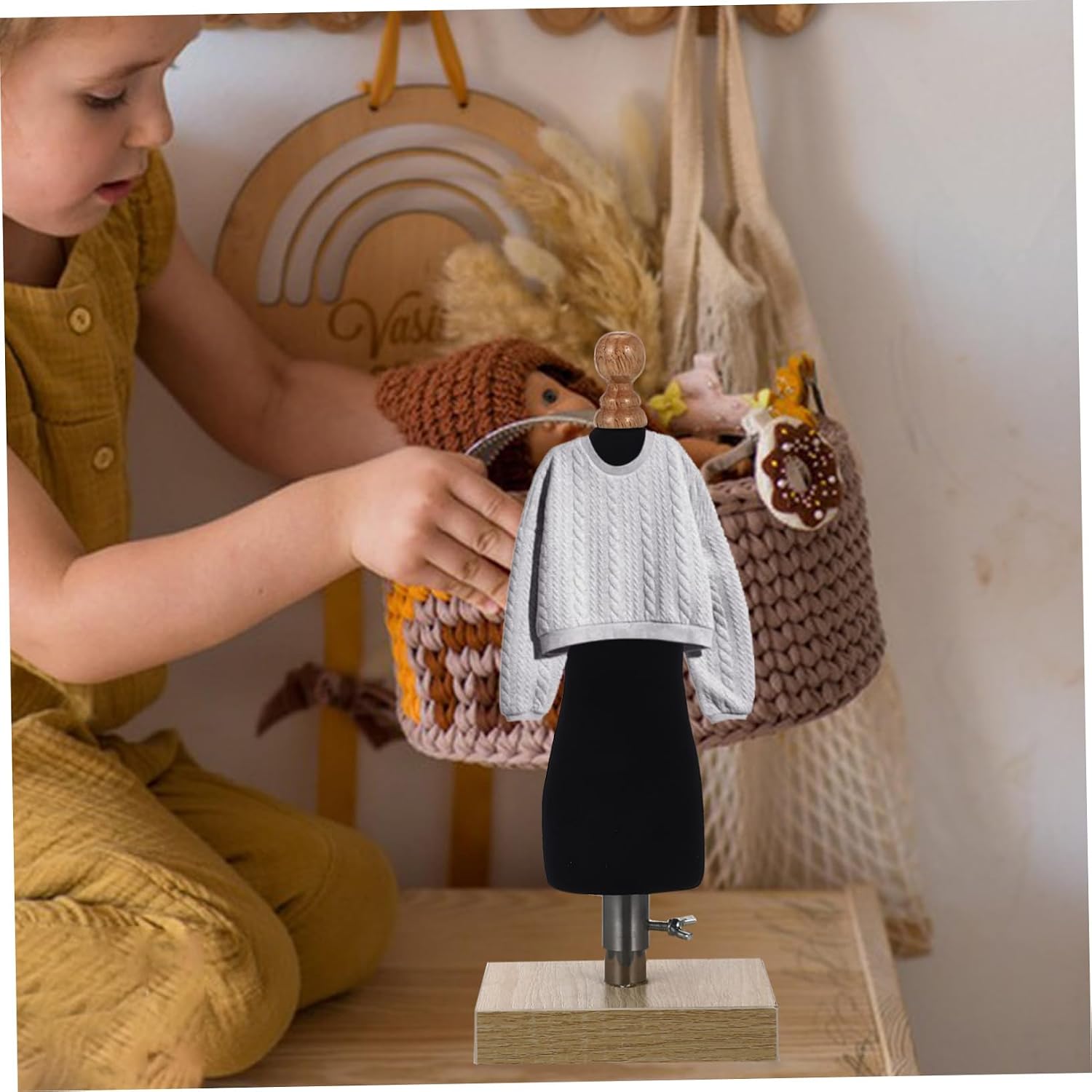 Doll Clothing Display Stand Mannequin Model for Boys and Girls 1/4 Size