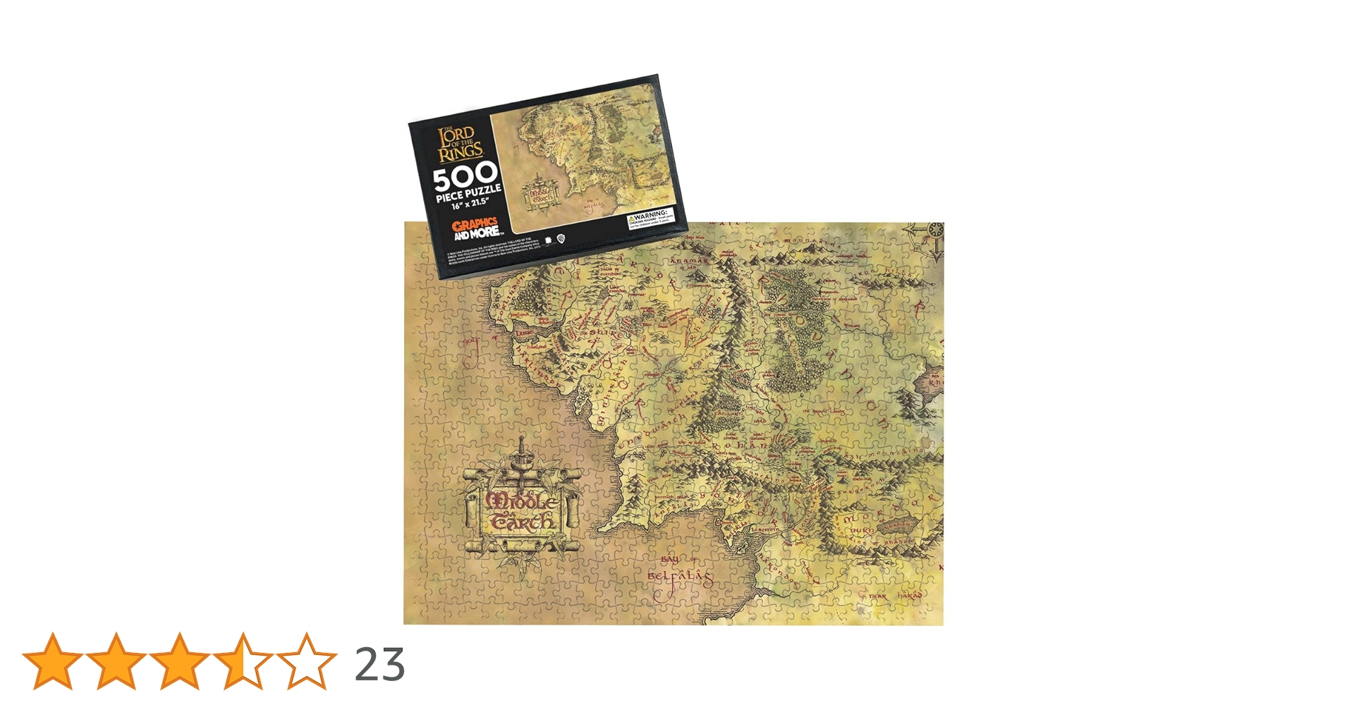 Amazon | The Lord of The Rings ミドルアースマップ 500ピース