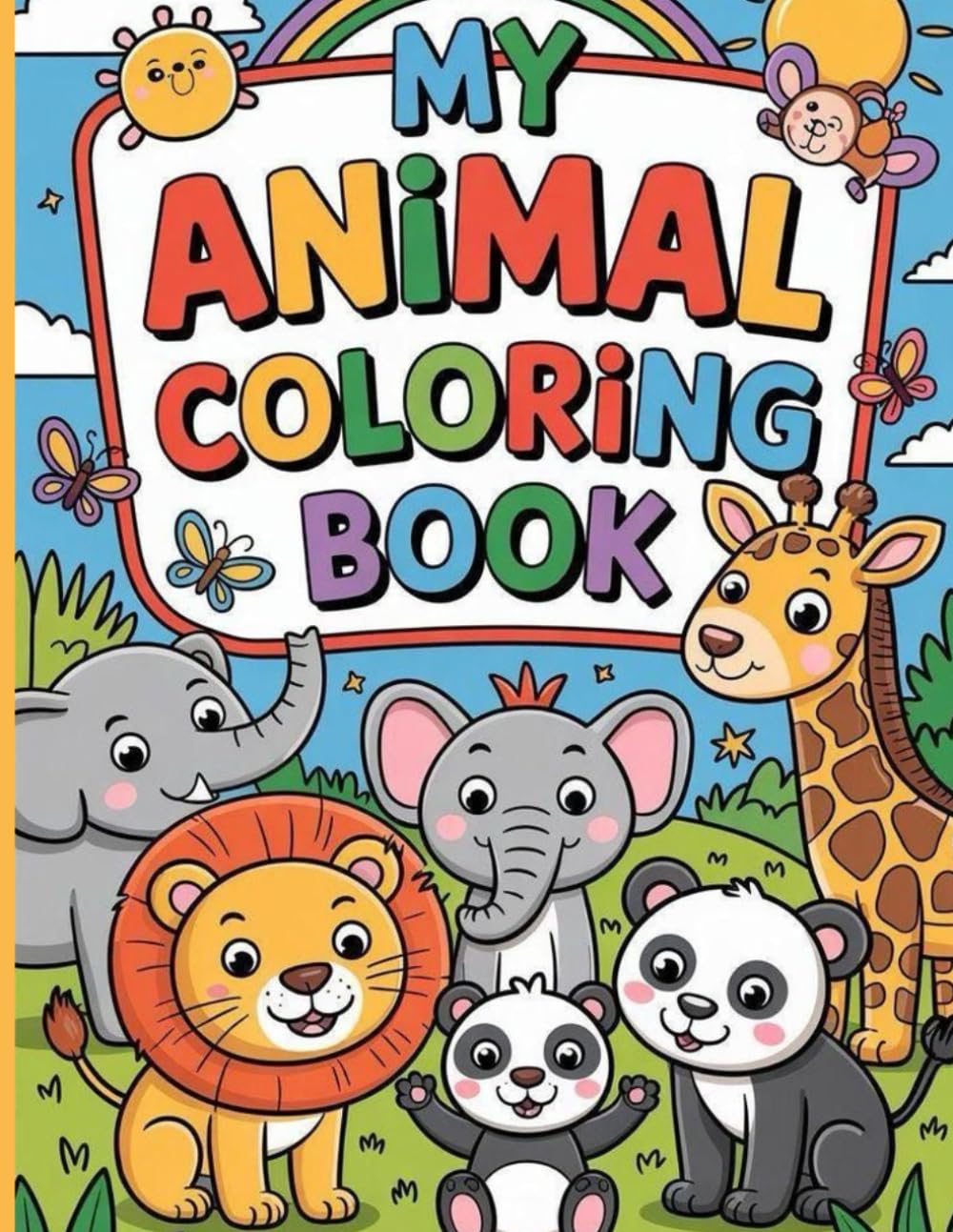 Fun ABC Animal Coloring Book for Kids: A Fun Alphabet Coloring Book for Preschool and Kindergarten Kids Ages 3:6