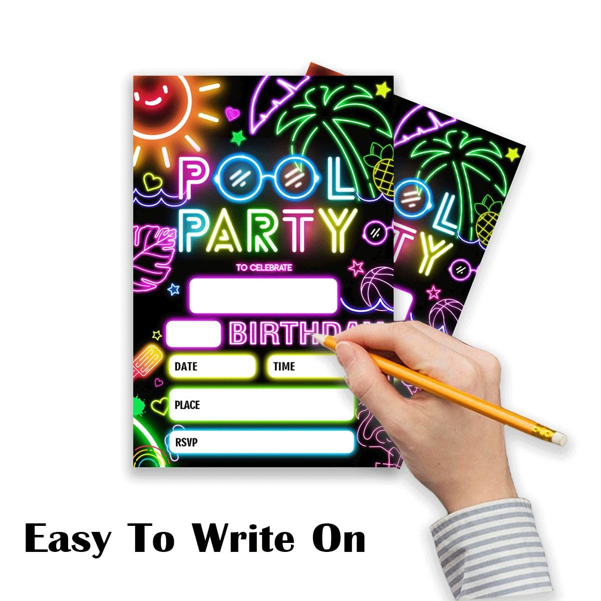 Amazon.com : Wybgno Pool Birthday Party Invitation 20 Glow Water Park Theme Party Neon Party Birthday Invitation With Envelopes for Boys Girls Party Invite Cards -4×6 inch-B019 : Home & Kitchen amazon-com-wybgno-pool-birthday-party-invitation-20-glow-water-park-theme-party-neon-party-birthday-invitation-with-envelopes-for-boys-girls-party-invite-cards-4-6-inch-b019-home-kitchen