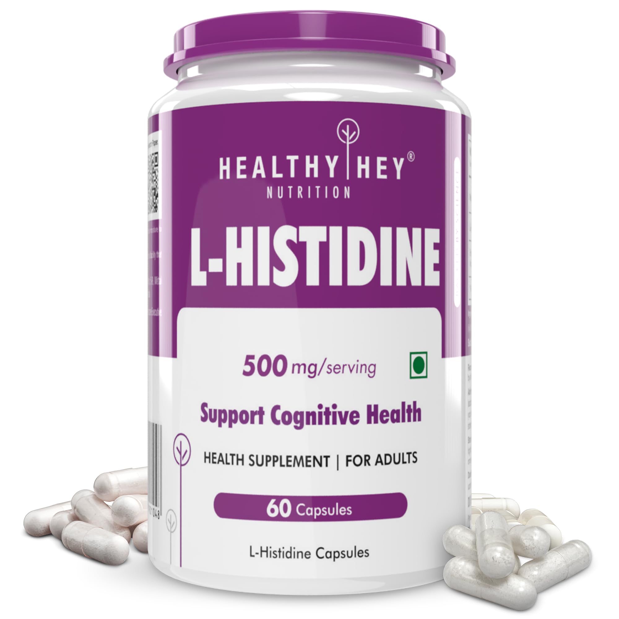 HealthyHey Nutrition L-Histidine 60 Capsules
