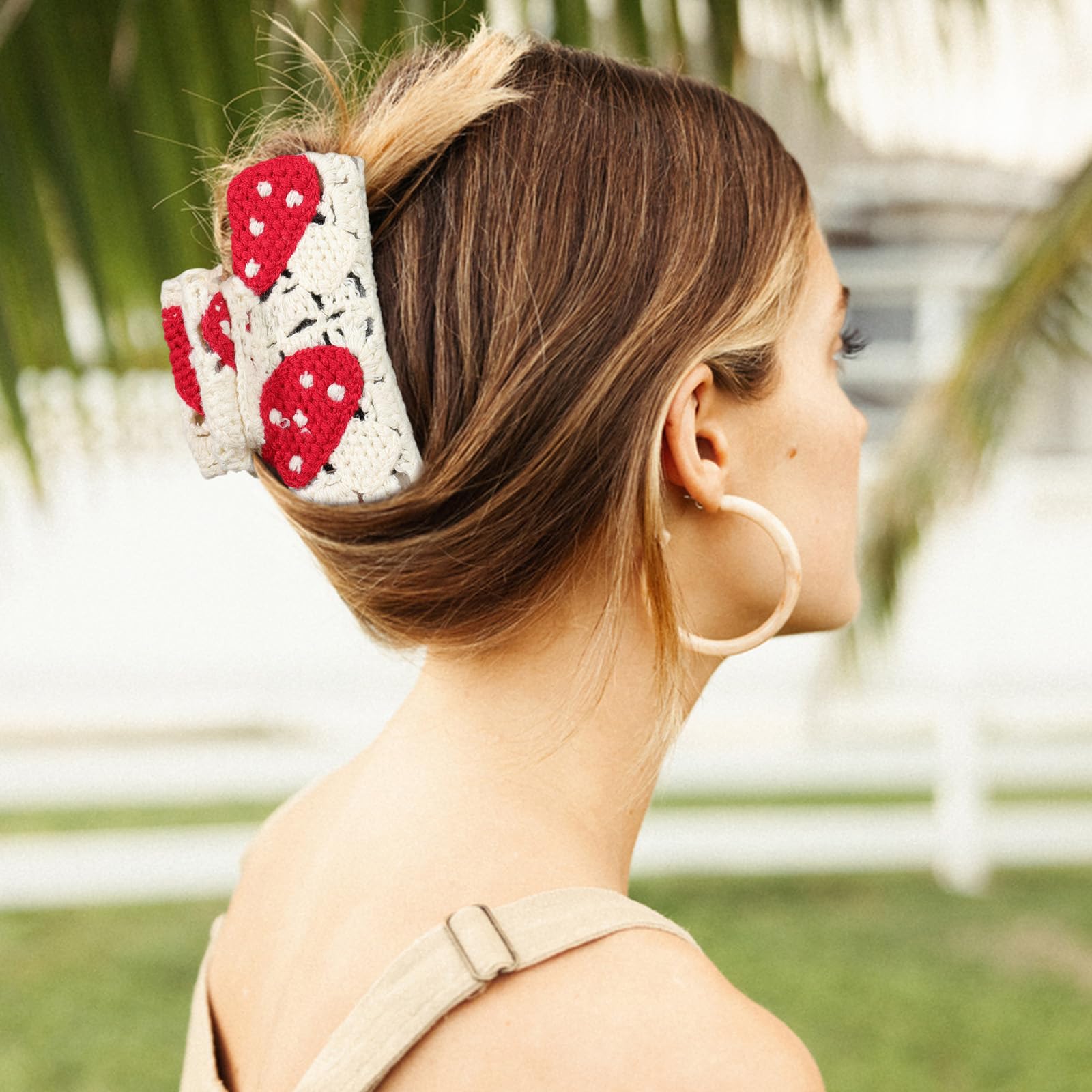 なな様ハンドメイド♡イザベル編み上げ風♡ヘアクリップ① Amazon.co.jp: HAIMEIKANG 2個 大型バンスクリップ - かぎ針編み用ヘア