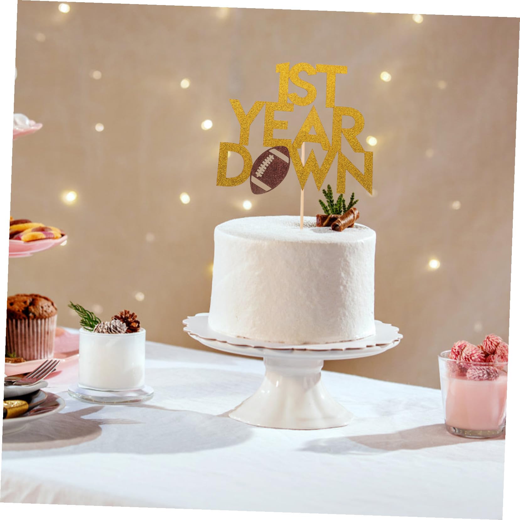 20 Pezzi Decorazioni Torta Rugby Forma di Pallone da Football Americano Topper Cupcake Sportivi per Feste di Compleanno Ragazzi Accessori Riutilizzabili per Party Tema Sportivo
