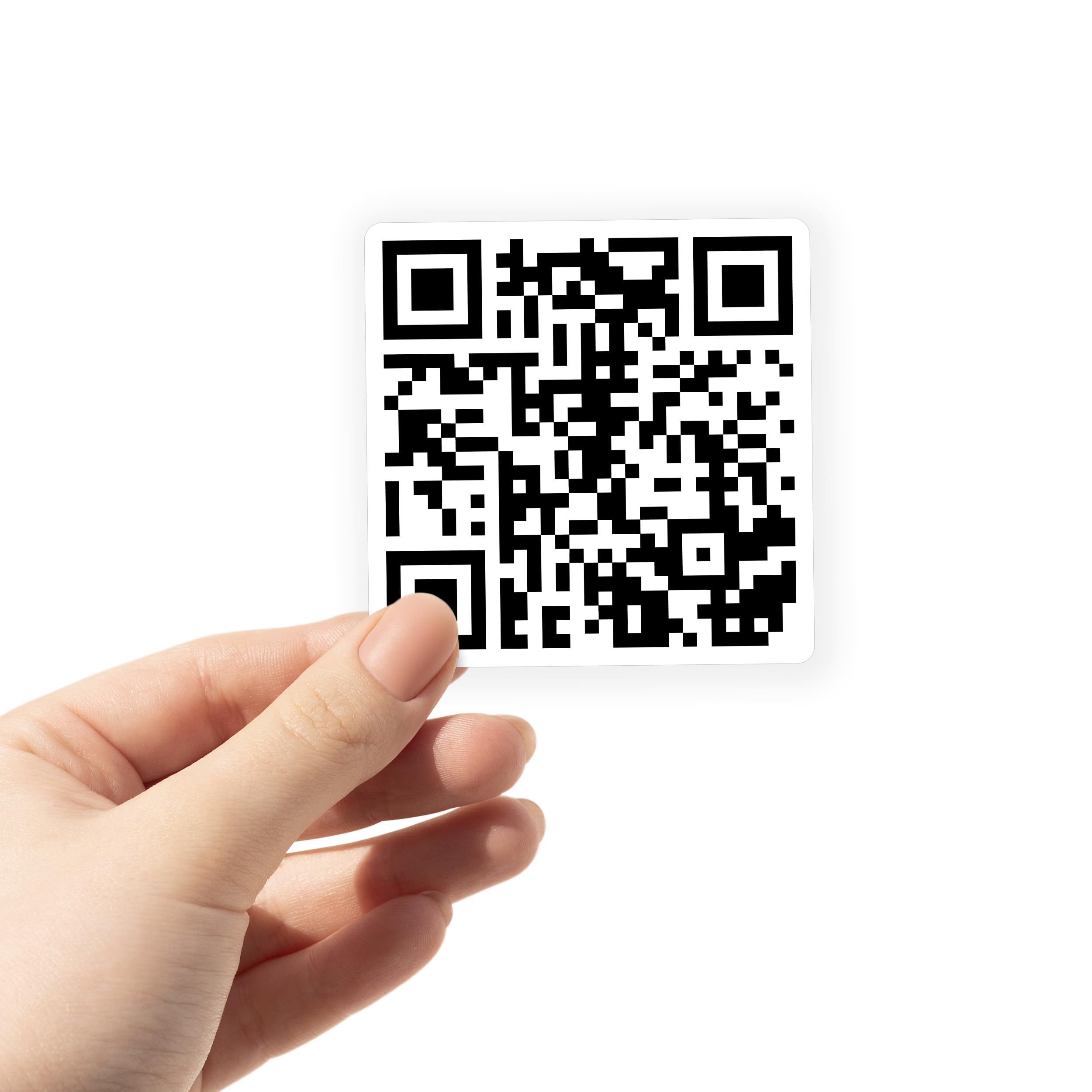 Amazon.com: 2 Rick Roll QR Code Vinyl Stickers Set - Prank