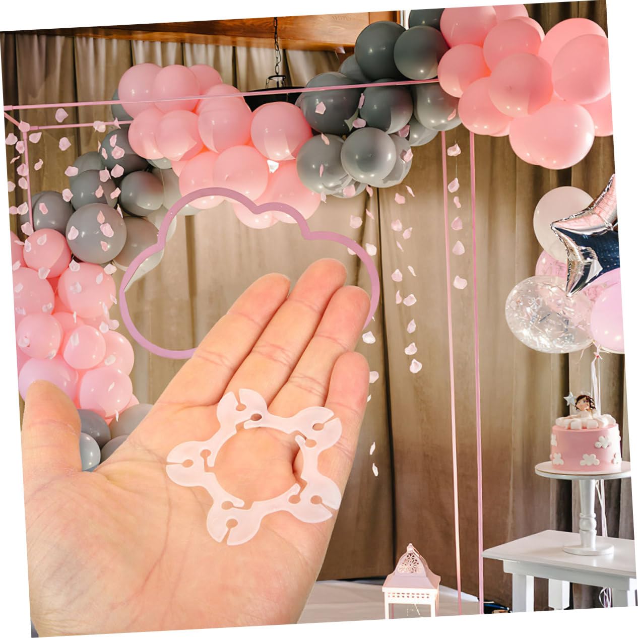 Amazon.co.jp: TENDYCOCO 50個 バルーンアーチクリップ バルーンアーチ