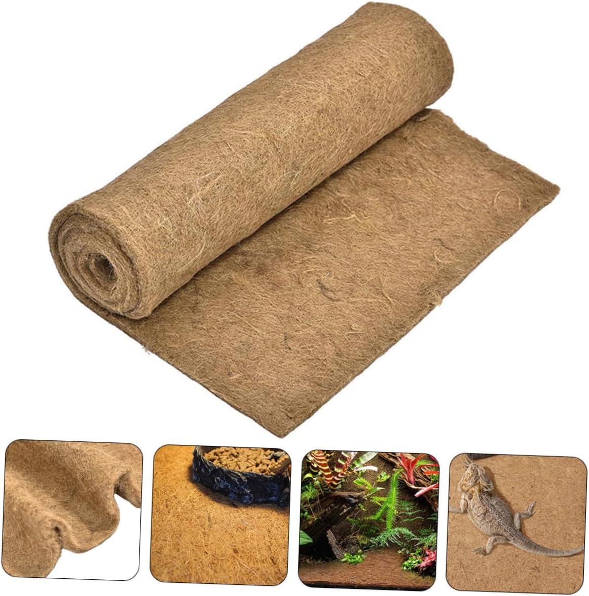 ORFOFE Tortoise House Pad Lizard Case Cushion Reptile Enclosures Liner Worm Blanket Pad Washable Pet Terrarium Mat