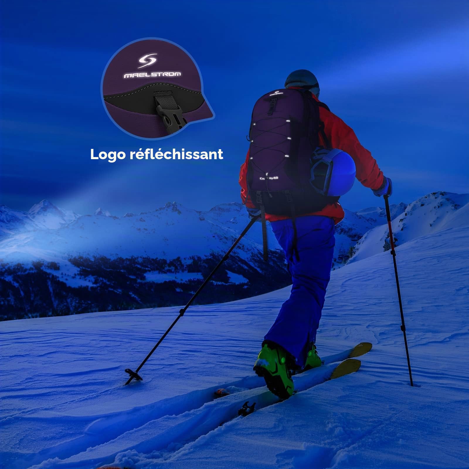 Maelstrom Sac À Dos de Randonnée Imperméable 40 L sac à dos randonnée Mixte