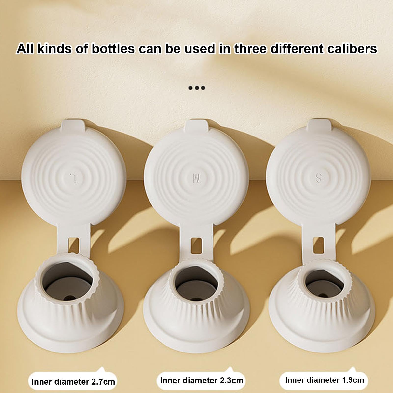 Amazon.co.jp: ボトルを空にするキャップ - 3X Get Every Drop of