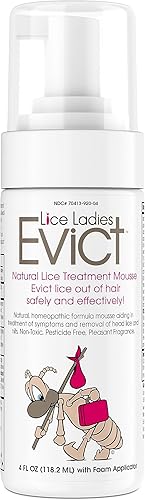 EVICT - Tratamiento seguro todo en uno para piojos para niños | Detiene piojos, huevos de piojos, súper piojos, liendres | 100% natural y no tóxico