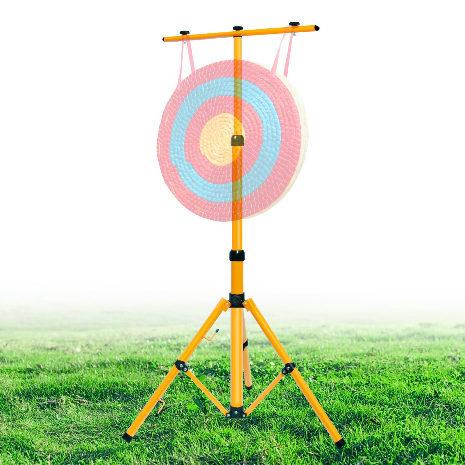 Bersaglio da Tiro con L'Arco Portatile, Obiettivo Paglia Solida Rotonda, Bersaglio in Paglia Tradizionali Fatti a Mano, Adatto per Sport indoor e outdoor, tiro con l'arco, freccette, ecc