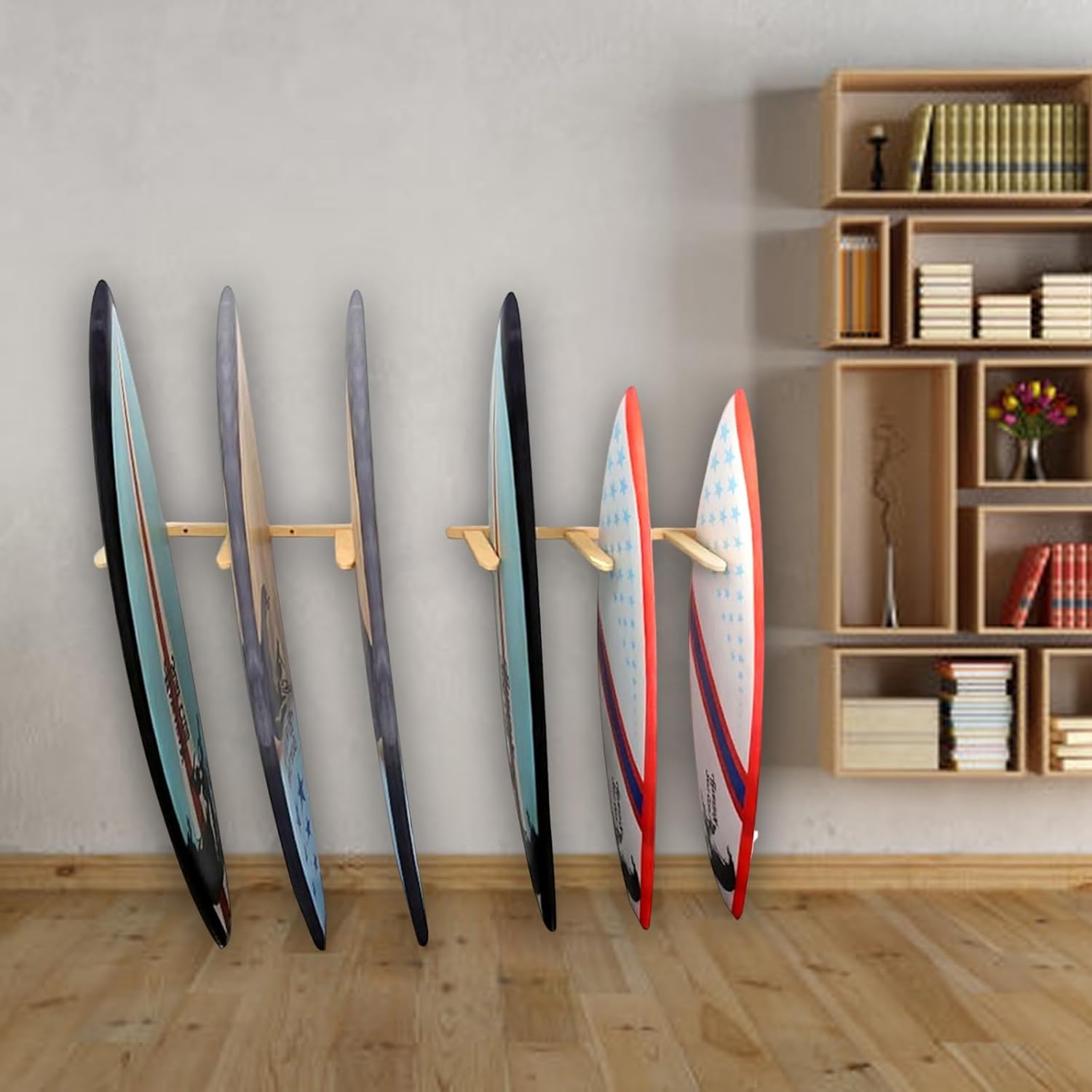 Stranthother Vertical Surfboard Wall Mount, 6 Board Display