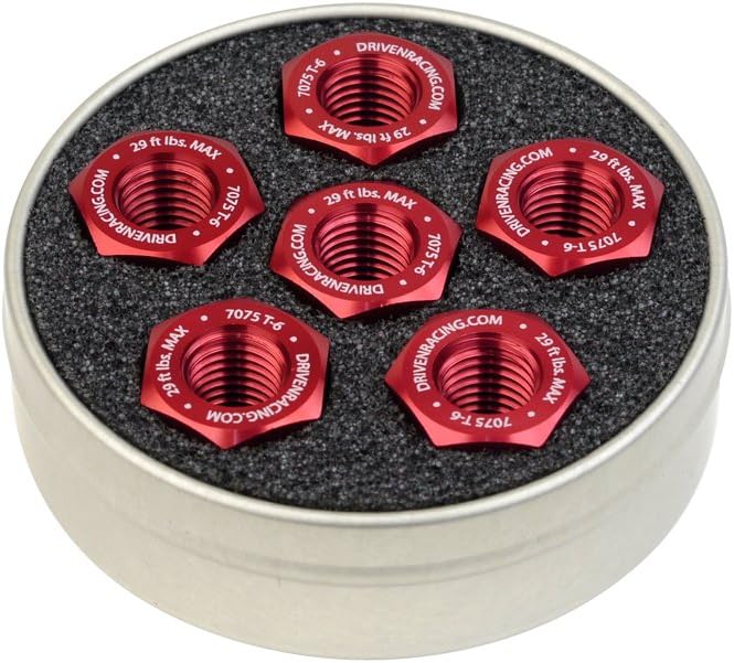 Driven Racing DSN RD Red M10 x 1.25mm Thread Pitch Sprocket Nut