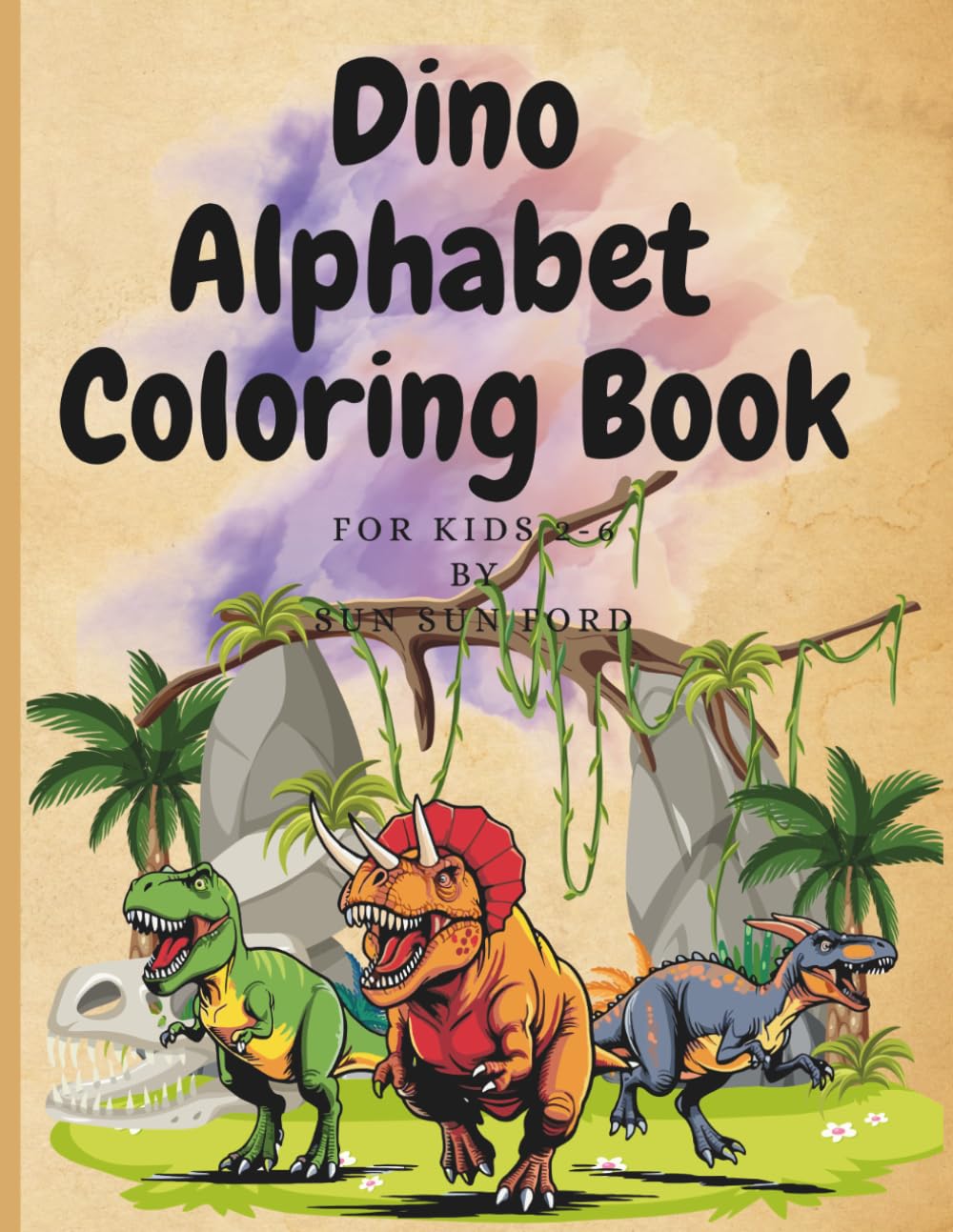 Dino Alphabet Coloring Book: A Fun Way to Learn Letters with Cute Dinosaurs from A to Z