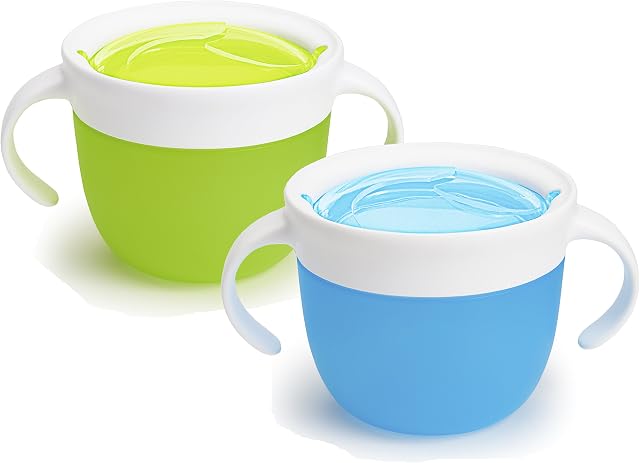 Munchkin 2 Piece Snack Catcher, Blue/Green