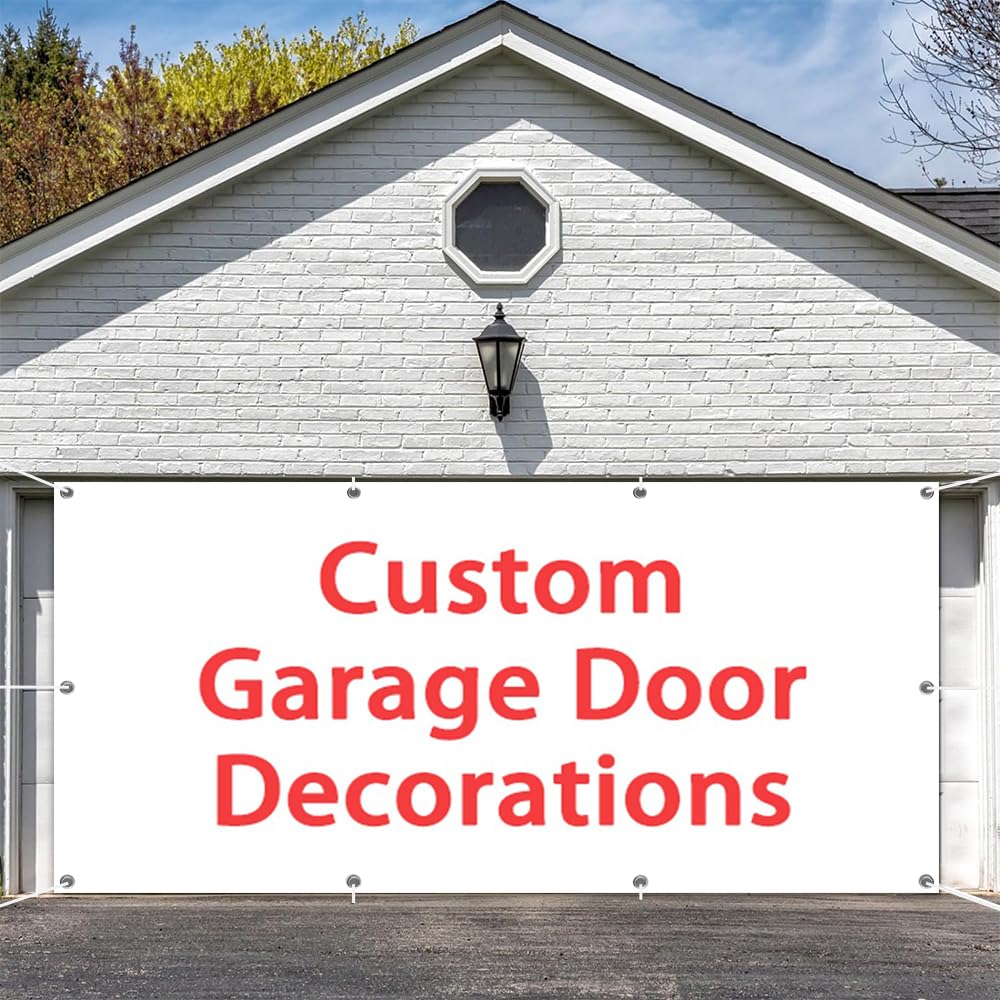 Cartel colgante personalizado de 18 x 7 pies para exteriores, para eventos, fiestas y celebraciones, actividades llamativas, decoración divertida por puerta