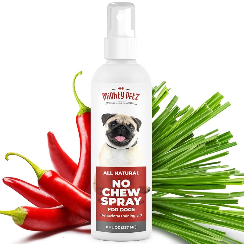Repelente spray anti-mordida para cães Mighty Petz, sem álcool, 240 mL