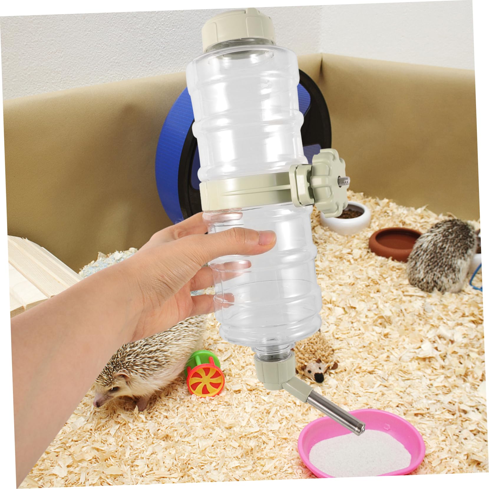 BESPORTBLE 2pièces Distributeur Eau Suspendu pour Animaux Bouteille Eau pour Chiens Et Rongeurs Anti-Fuite Pratique pour Cage pour Chat Et Chien