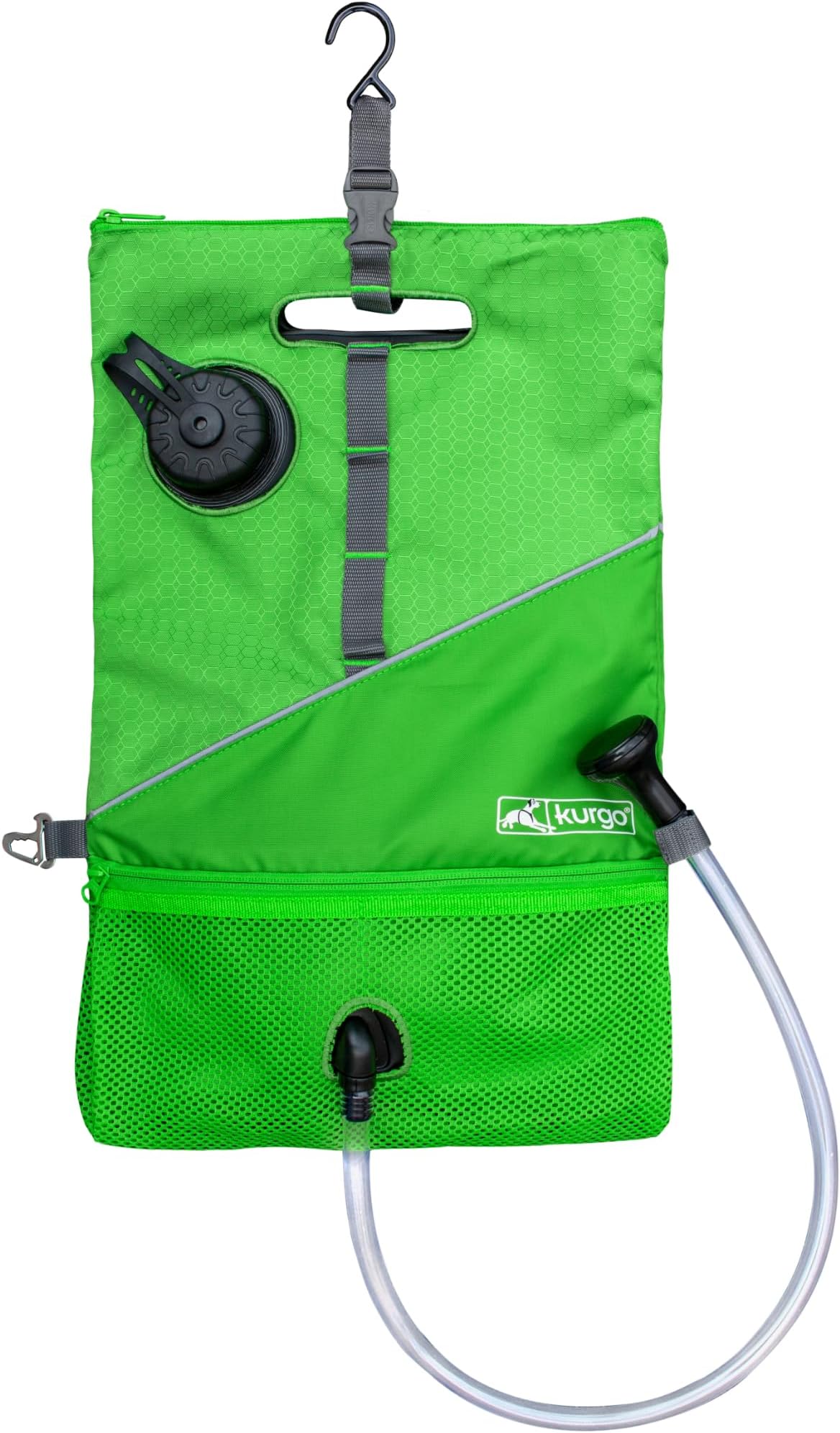 Kurgo Dog Go Shower, Camping Shower for Pets, Outdoor Dog Shower, Dog Shower Head, for Hiking, Camping, & Beach, Portable Water Shower, Dog Travel Accessories, Holds 6L of Water
