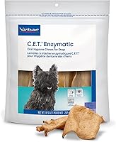 Virbac C.E.T. Enzymatic Dental Chews for Small Dogs - Vet #1 Plaque & Tartar Control, Chicken Flavor Beefhide Chews