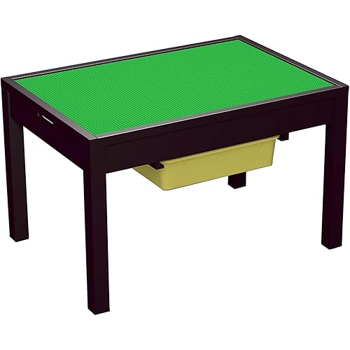 UTEX Large 2 in 1 Kid Activity Table with Storage for Older Kids, Play Table for Kids,Boys,Girls, Espresso