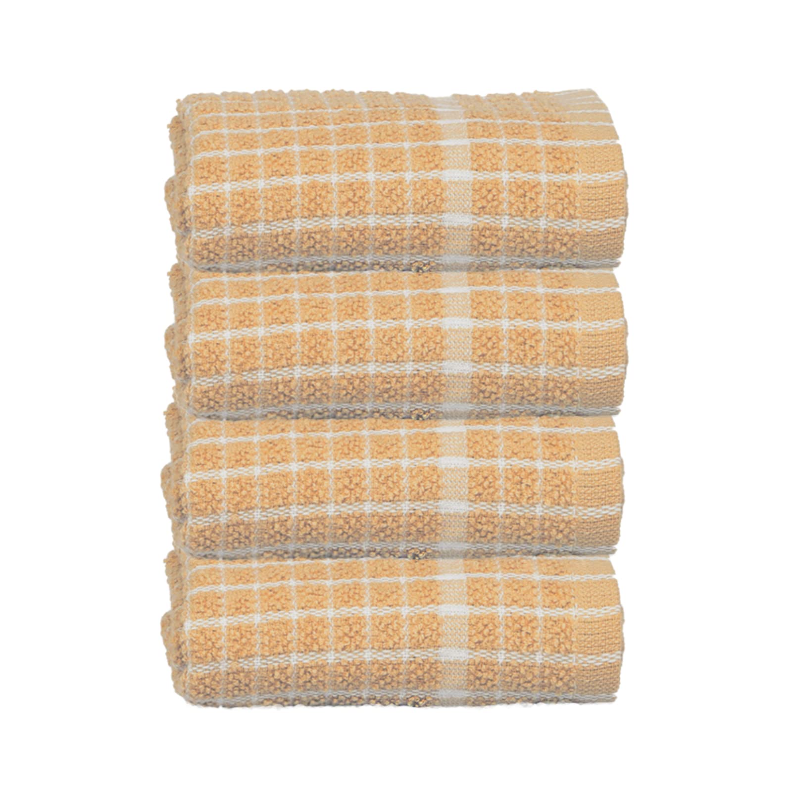 FAB-ON UK Terry Tea Towels 100% Egyptian Cotton Super Soft Flour Sack Waffle Weave Wonder Dry and Absorbent Kitchen Cloth, Dish Cleaning Sand Bar Towel - 65x45 cm