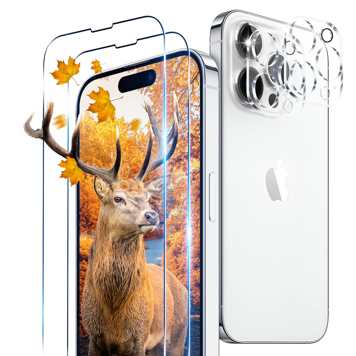 Amazon.co.jp: 【2+2枚セット】 用 iPhone14 Pro ガラスフィルム 2枚