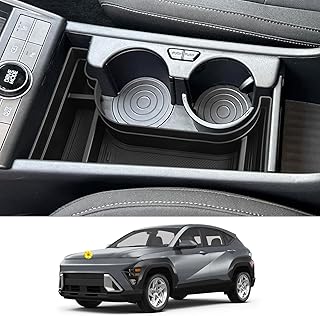CDEFG Compatible with Hyundai Kona Electric SX2 2024 2025 Centre Console Storage Box Glove Box Storage Car Centre Console Organiser Tray Kona EV 2024 Accessories (EV Electric)